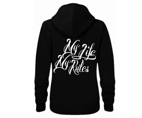 La Familia - My life my rules - Frauen Kapuzenjacke - schwarz