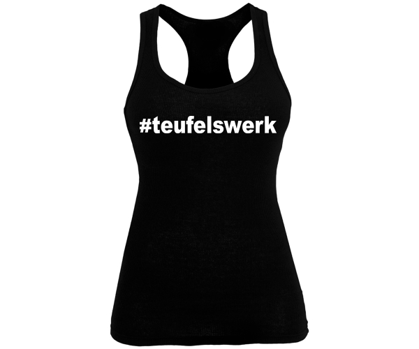 Teufelswerk - Hashtag Teufelswerk - Frauen Tank Top - schwarz