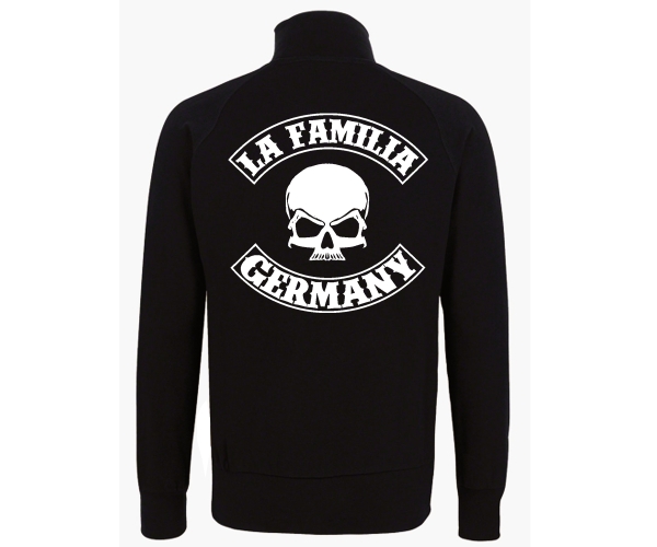 La Familia - Totenkopf Banderole - Männer Freizeitjacke - schwarz