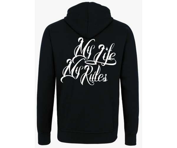 La Familia - My life my rules - Männer Kapuzenjacke - schwarz