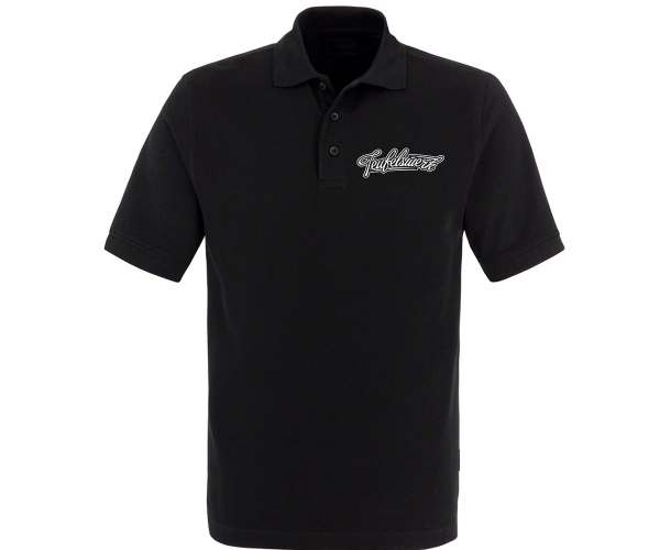 Teufelswerk - Logo 18 - Männer Polo Shirt - schwarz