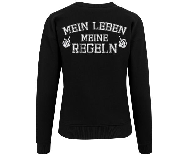 Teufelswerk - Mein Leben meine Regeln - Frauen Pullover - schwarz