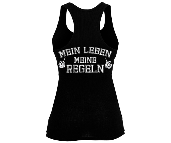 Teufelswerk - Mein Leben meine Regeln - Frauen Tank Top - schwarz