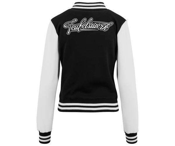 Teufelswerk - Logo 18 - Frauen College Jacke - schwarz