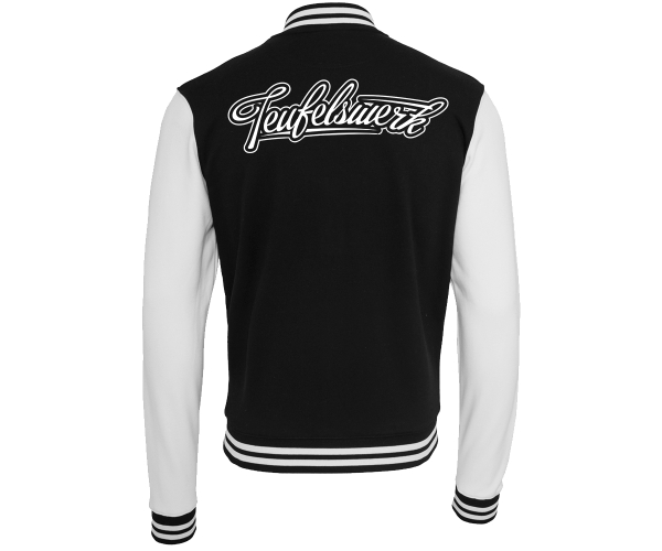 Teufelswerk - Logo 18 - Männer College Jacke - schwarz