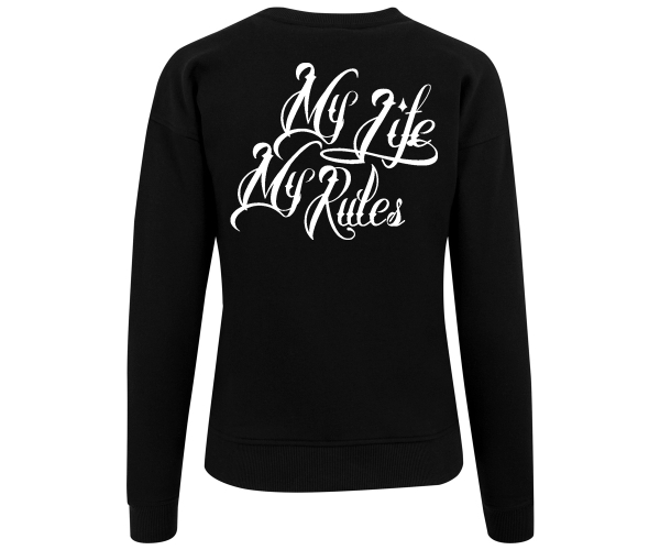 La Familia - My life my rules - Frauen Pullover - schwarz