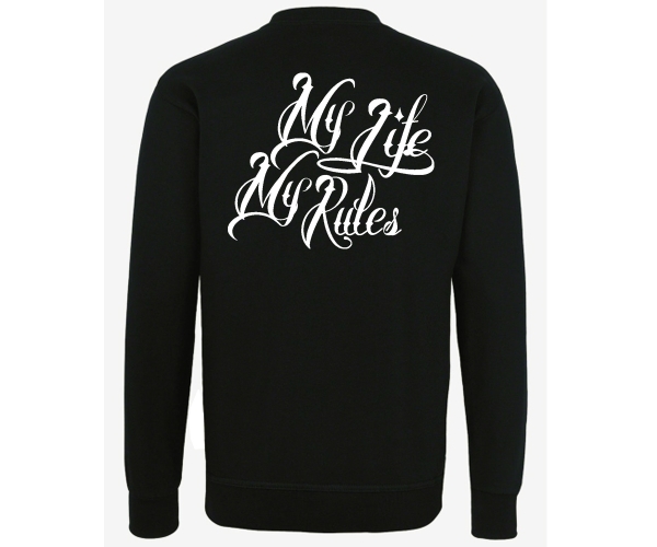 La Familia - My life my rules - Männer Pullover - schwarz