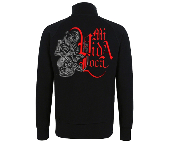 La Familia - Skulls Mi vida loca - Männer Freizeitjacke - schwarz