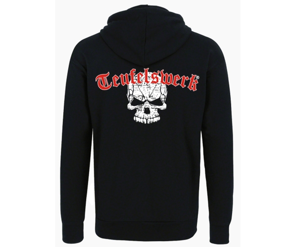 Teufelswerk - Totenkopf - Männer Kapuzenjacke - schwarz