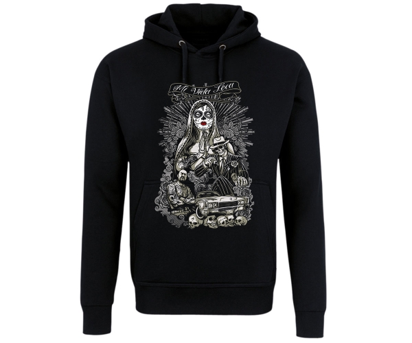 La Familia - La Catrina Mi vida loca - Männer Kapuzenpullover - schwarz