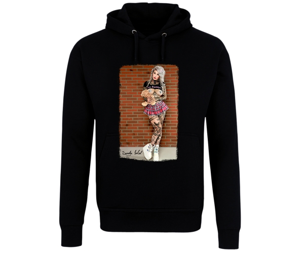 Tattoo Style - Sandra Inked - Männer Kapuzenpullover - schwarz