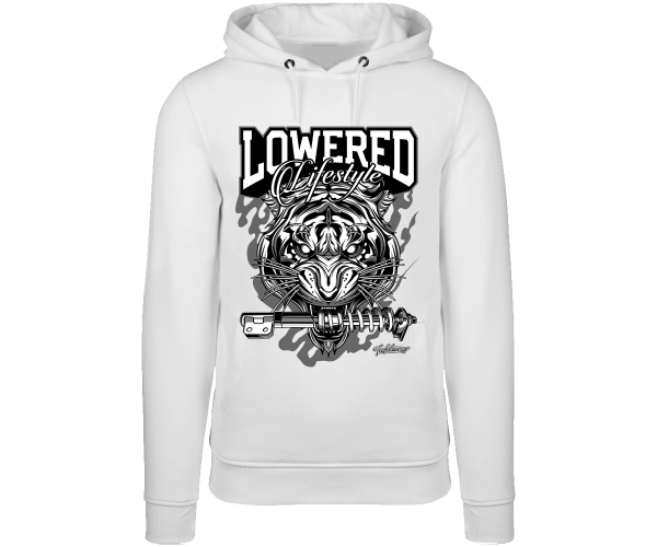 Tuning - Lowered Lifestyle Tiger - Männer Kapuzenpullover - weiß