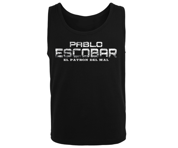 La Familia - Pablo Escobar - Männer Muskelshirt - schwarz