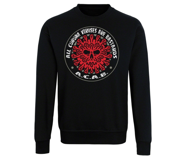 ACAB All Corona Viruses are Bastards - Männer Pullover - schwarz