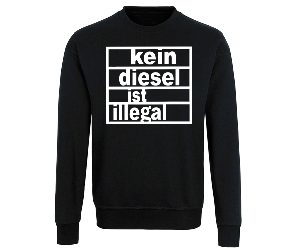 Kein Diesel ist illegal - Männer Pullover - schwarz