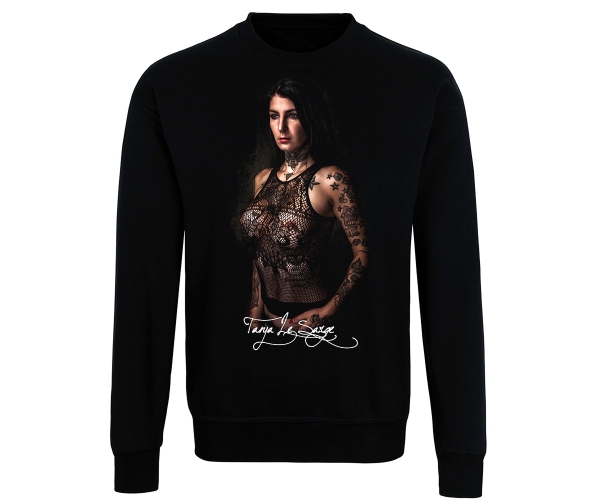 Tattoo Style - Tanja le Sarge - Männer Pullover - schwarz