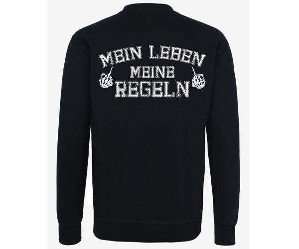 Teufelswerk - Mein Leben meine Regeln - Männer Pullover - schwarz