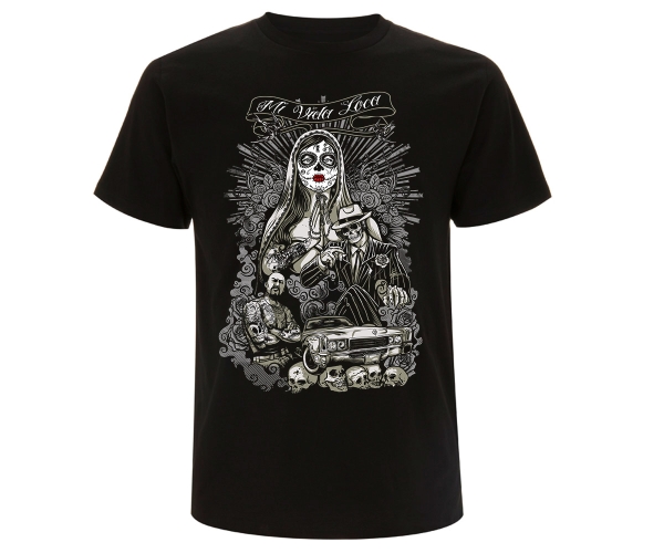 La  Familia - La Catrina Mi vida loca - Männer T-Shirt - schwarz