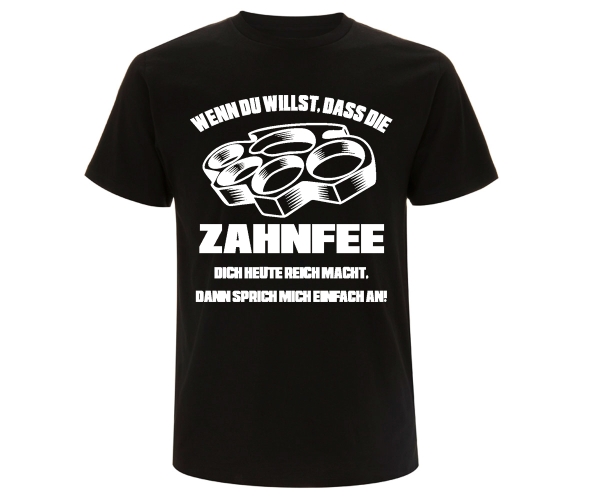 Zahnfee - Sprich mich an - Männer T-Shirt - schwarz