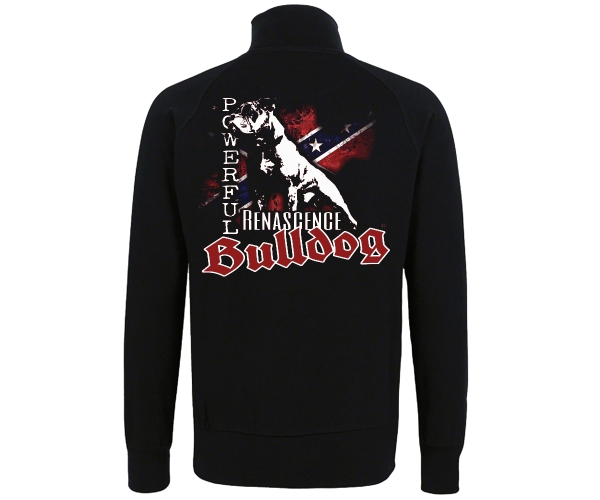 Bulldog - Powerful Südstaaten Fahne - Frauen Freizeitjacke - schwarz