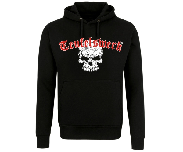 Teufelswerk - Totenkopf - Männer Kapuzenpullover - schwarz