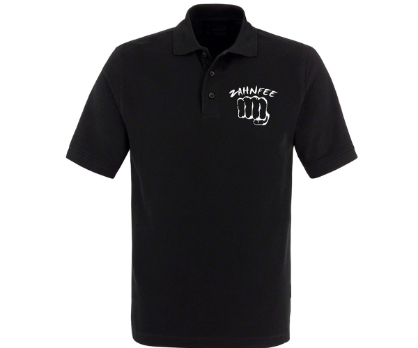 Zahnfee - Faust - Männer Polo Shirt - schwarz