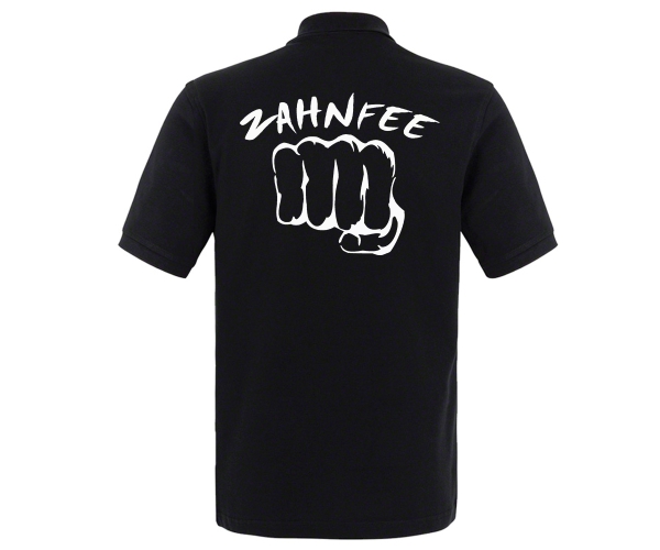 Zahnfee - Faust - Männer Polo Shirt - schwarz