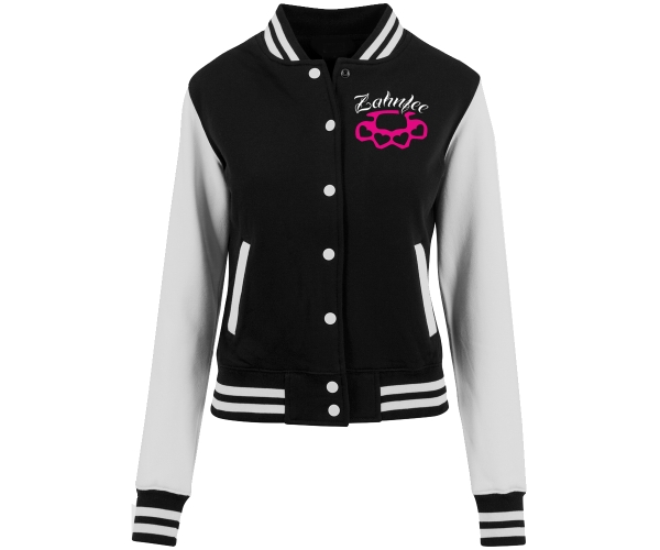 Zahnfee - Herzenring - Frauen College Jacke - schwarz