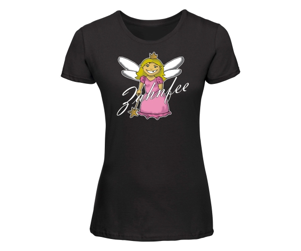 Zahnfee - Logo Fee - Frauen Shirt - schwarz