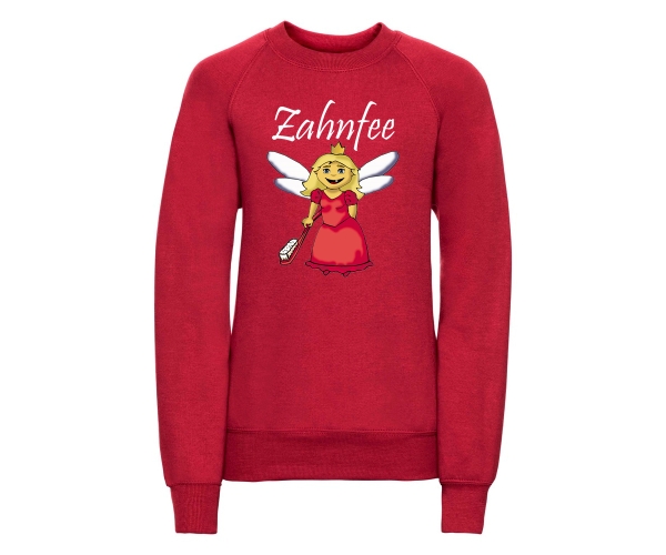 Zahnfee - Logo Zahnbürste - Kinder Pullover - rot