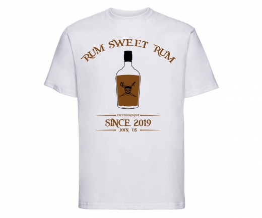Rum Sweet Rum Since 2019 - Männer T-Shirt - weiß