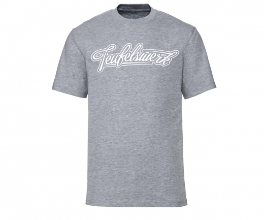 Teufelswerk - Logo 18 - Männer T-Shirt - grau meliert