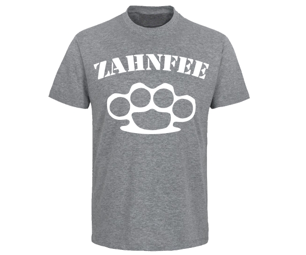 Zahnfee - Schlagring standard - Männer T-Shirt - grau-meliert