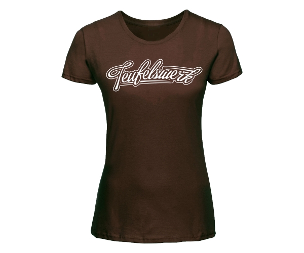 Teufelswerk - Logo 18 - Frauen Shirt - braun