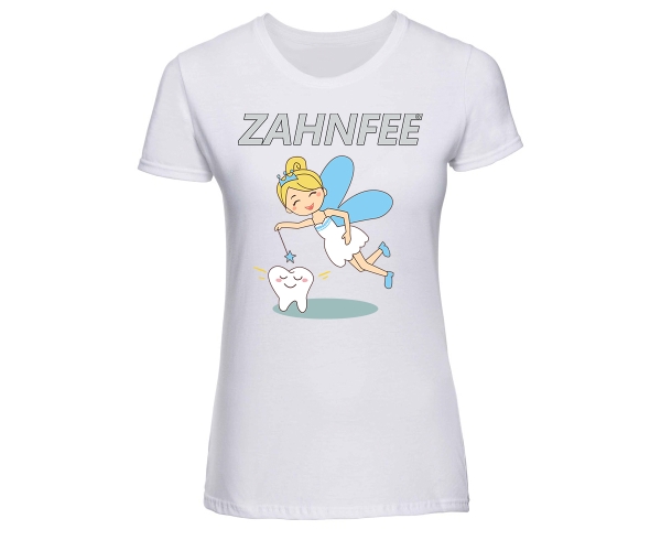 Zahnfee - Logo Zahn - Frauen Shirt - weiß