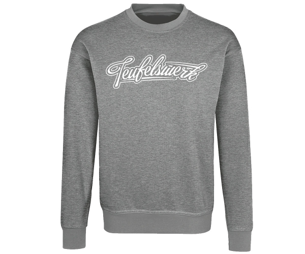 Teufelswerk - Logo 18 - Männer Pullover - grau-meliert