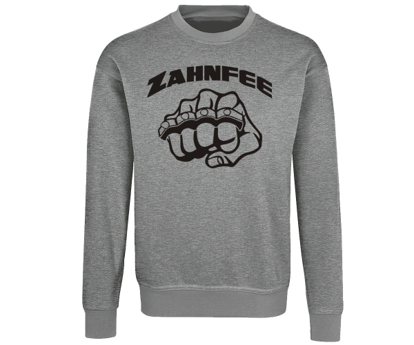 Zahnfee - Stahlfaust - Männer Pullover - grau-meliert