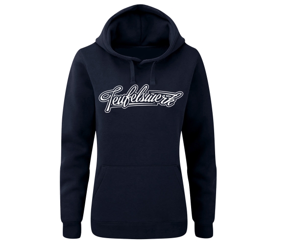 Teufelswerk - Logo 18 - Frauen Kapuzenpullover - navy