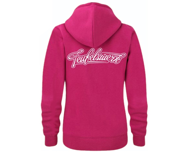 Teufelswerk - Logo 18 - Frauen Kapuzenjacke - pink