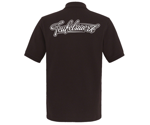 Teufelswerk - Logo 18 - Männer Polo Shirt - braun