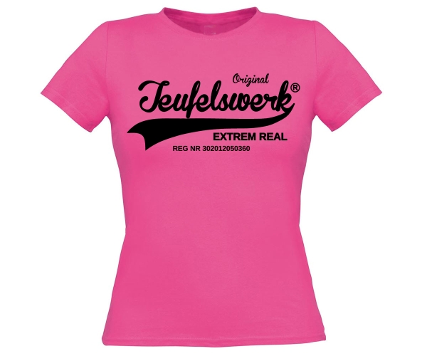 Teufelswerk - Original Teufelswerk - Retro Frauen Shirt - pink