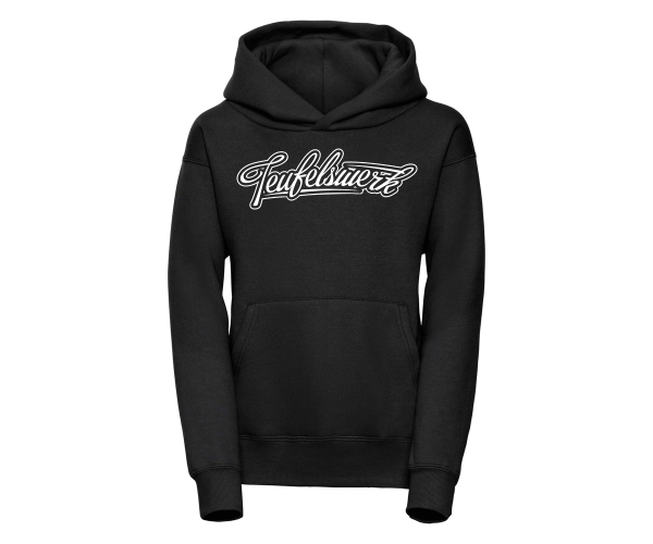 Teufelswerk - Logo 18 - Kinder Kapuzenpullover - schwarz