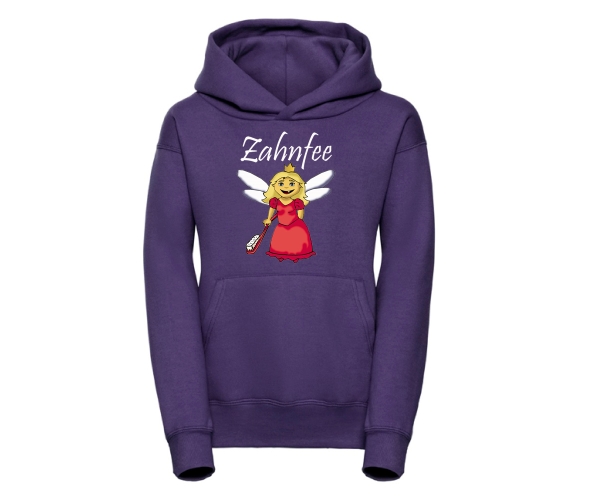 Zahnfee - Logo Zahnbürste - Kinder Kapuzenpullover - lila