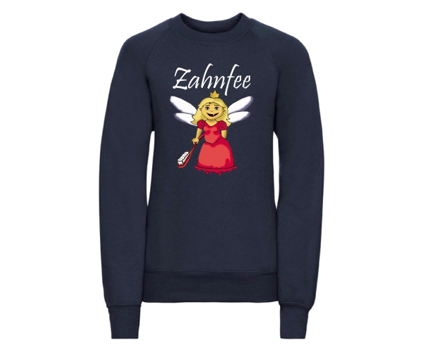 Zahnfee - Logo Zahnbürste - Kinder Pullover - navy