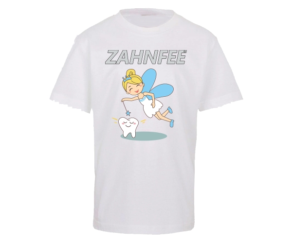 Zahnfee - Logo Zahn - Kinder T-Shirt - weiß