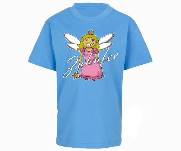 Zahnfee - Logo - Kinder T-Shirt - hellblau