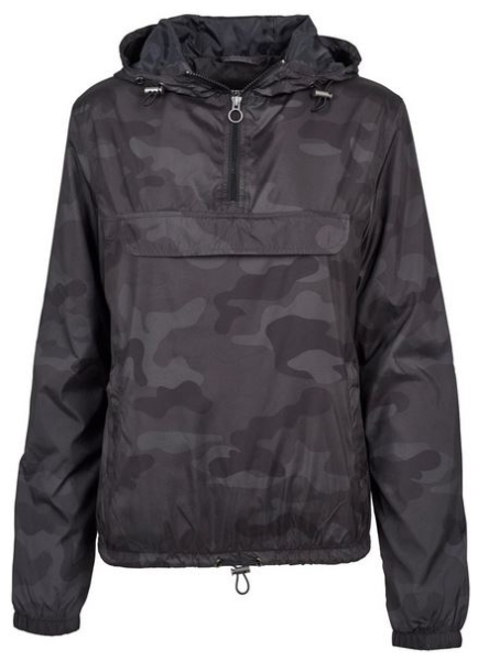 Ladies Camo Pull Over Jacket - darkcamo