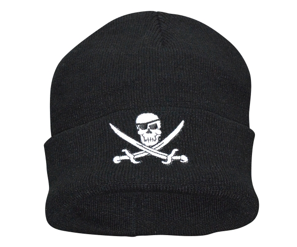 Beanie - JR Totenkopf - schwarz