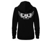 Teufelswerk - Flügel - Frauen Kapuzenjacke - schwarz
