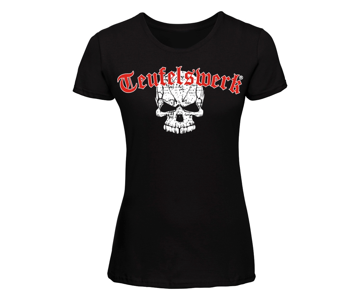 Teufelswerk - Totenkopf - Frauen Shirt - schwarz